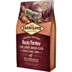 Carnilove Duck-Pheasant Adult -Hairball 2 kg Cat Dry Food