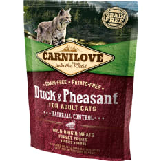 Carnilove Duck-Pheasant Adult -Hairball Cont 400 g kissan kuivaruoka