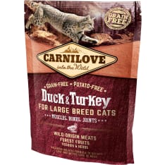 Carnilove Duck-Turkey Large Breed 400 g kuivaruoka suurten rotujen kissoille