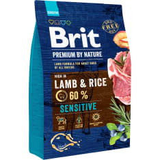 Brit Premium by Nature Sensitive lammas herkkävatsaisille aikuisille koirille 3 kg