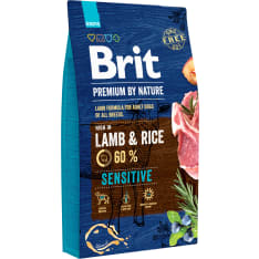 Brit Premium by Nature Sensitive lammas herkkävatsaisille aikuisille koirille 8 kg