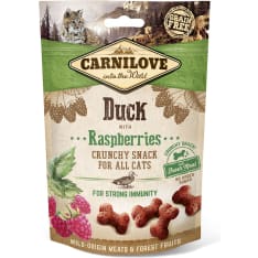 Carnilove Cat Crunchy Snack Duck with Raspberry 50 g kissan välipala