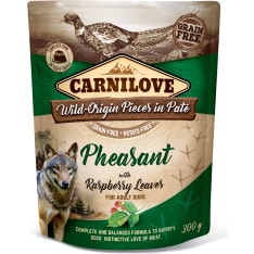 Carnilove Dog Paté Pheasant with Raspberry 300 g Dog Wet Food