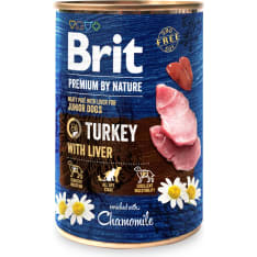 Brit Premium by Nature kalkkuna-maksa pennuille 400 g