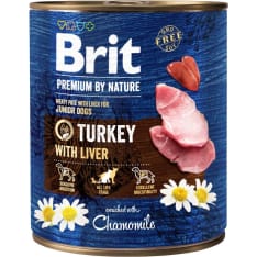Brit Premium by Nature kalkkuna-maksa pennuille 800 g