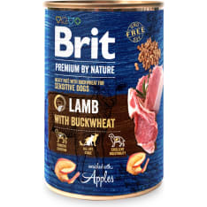 Brit Premium by Nature lammas-tattari 400 g