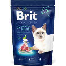 Brit Premium by Nature Cat 300g Lammasta herkkävatsaisille kissoille