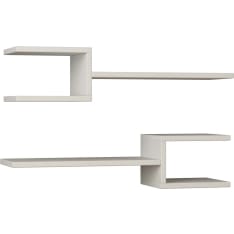 Hanah Home Fork valkoinen seinähylly