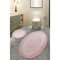 L'essentiel Piante Oval bath mat set