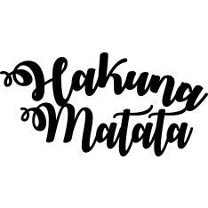Wallxpert Hakuna Matata metallinen seinäkoriste
