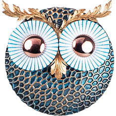 Wallxpert Owl 3 metallinen seinäkoriste