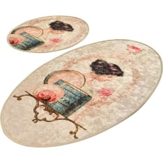 L'essentiel Glare 2-piece bath mat set