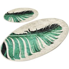 L'essentiel Floret bath mat set