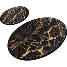 L'essentiel Goldes bath mat set