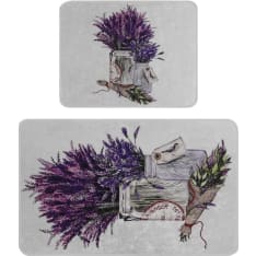 L'essentiel Purpura bath mat set
