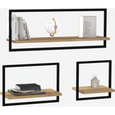 Hanah Home Yeso seinähylly Sapphire Oak