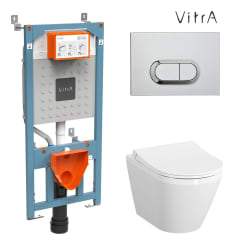 Vitra Integra Rim-Ex 4in1 wall mounted WC package