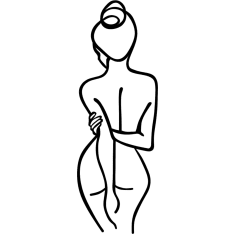 Wallxpert Woman Body seinäkoriste