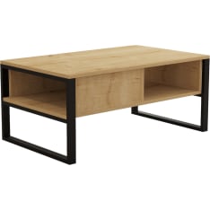 Hanah Home Devon Orta coffee table Sapphire Oak