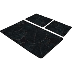 L'essentiel Zeleno 3-piece bath mat set