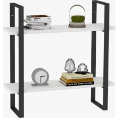 Hanah Home Buba white wall shelf