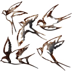 Wallxpert Birds-2 metallinen seinäkoriste