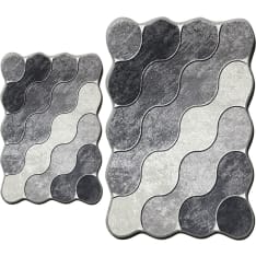 L'essentiel Circle bathmat set, 2-piece