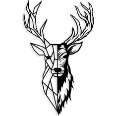 Wallxpert Red Deer 2 metallinen seinäkoriste