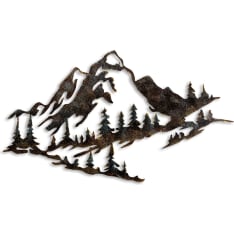 Wallxpert Mountain - 1 metalliseinäkoriste