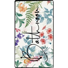 L'essentiel Green In Flower bath mat
