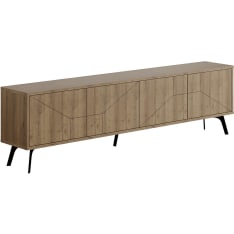 Hanah Home Dune white TV stand