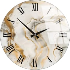 Wallxpert Huhu338 40 x 40 cm lasinen seinäkello