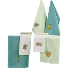 L'essentiel Olive kitchen towel set 6 pcs
