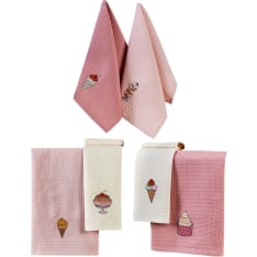 L'essentiel Ice Cream kitchen towel set, 6 pieces
