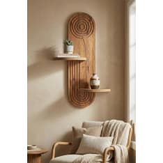 Hanah Home Artmtkwll3 Wenge seinähylly