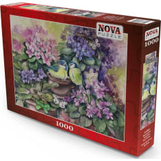 Nova Puzzle Bird's Nest in the Violets 1000p Jigsaw Puzzle