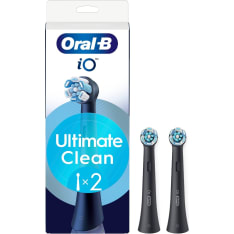 Oral-B iO Ultimate Clean black iO-replacement brush, 2 pcs