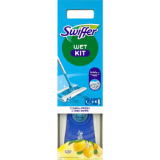 Swiffer Floor Kit aloituspakkaus sis. kahva + 6 kosteaa liinaa