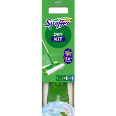 Swiffer Floor Kit aloituspakkaus sis. kahva, 8 kuivaa + 3 kosteaa liinaa