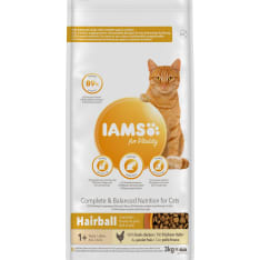 Iams Cat Adult Hairball 3 kg kissan kuivaruoka