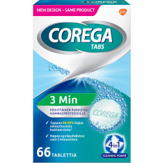 Corega Tabs 66 denture cleaning tablets