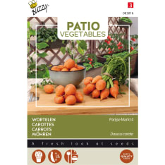 Buzzy® Patio Veggies porkkana Parijse Markt 4 siemen