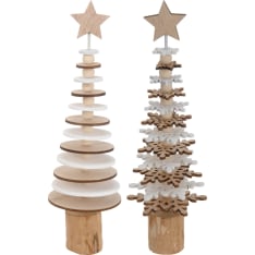 H&S 7.5x25cm Christmas tree table decoration