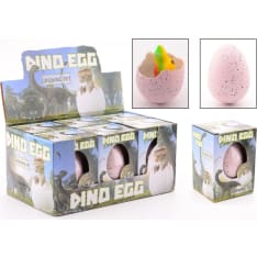 A hatching and growing mega dinosaur egg