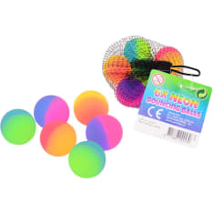 Superpallot 6 kpl neonväri