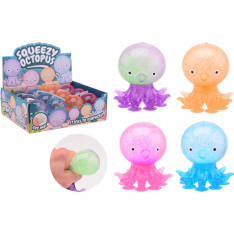 Squeezy Octopus Squeezable octopus with layers of suction cups