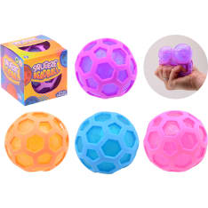 Hexagon glitter squishy ball