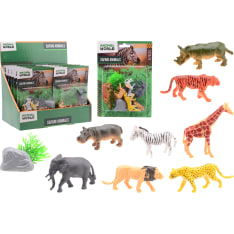 Animal World - Wild animal play set 10 pcs