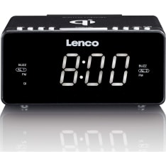 Lenco CR-550 clock radio and wireless charging base