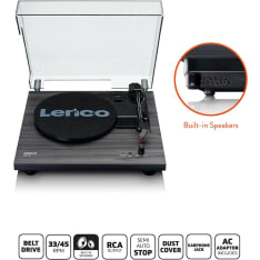 Lenco LS-10BK Turntable with Built-In Speakers